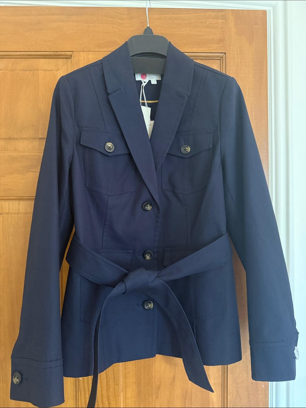 NWT, Boden Navy Belted Jacket